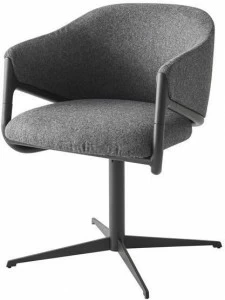 Segis Стул на козелке из ткани с подлокотниками Hammer