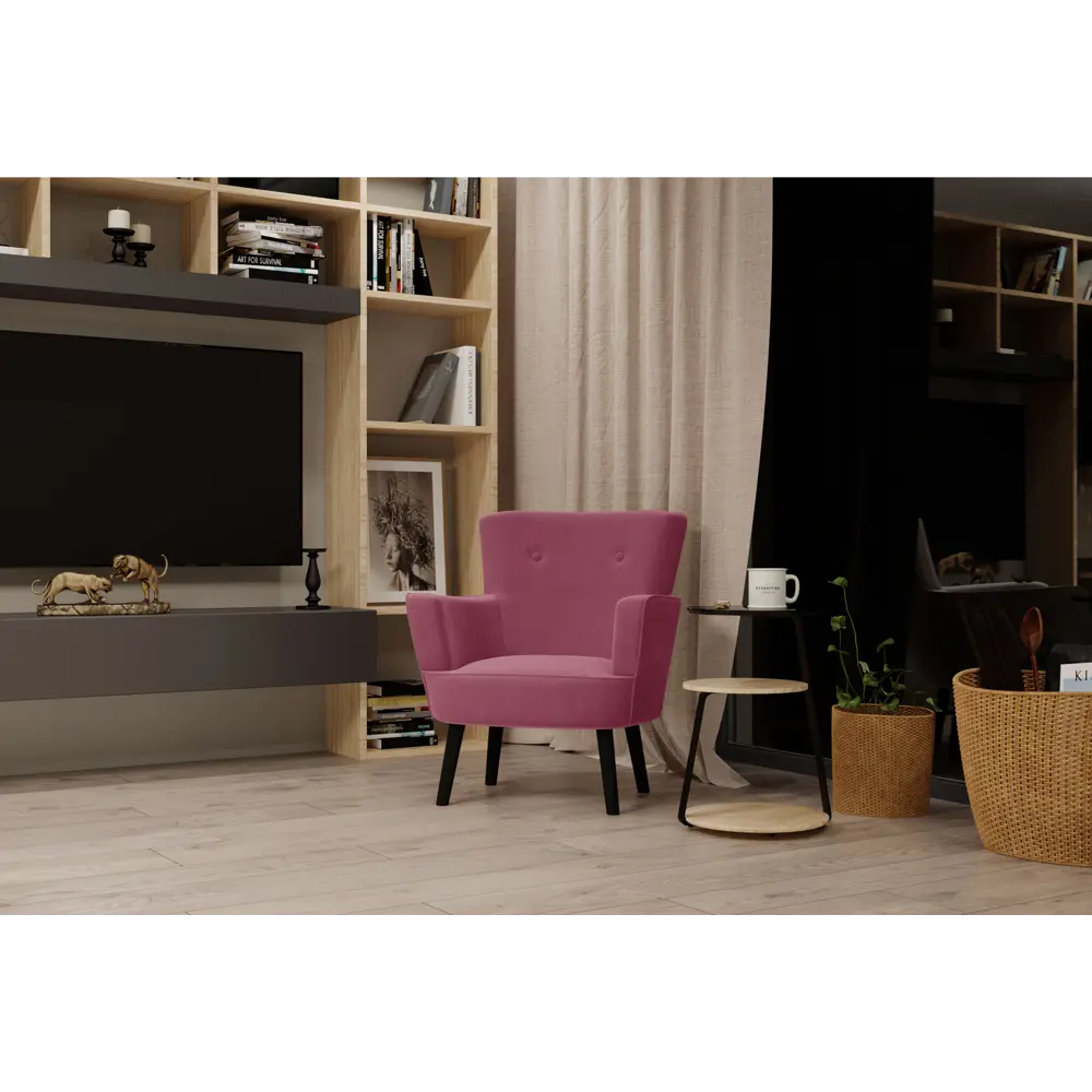 Кресло полиэстер Seasons Вилли 77x86x76 см цвет красный STLM-2190503 - Вид №3