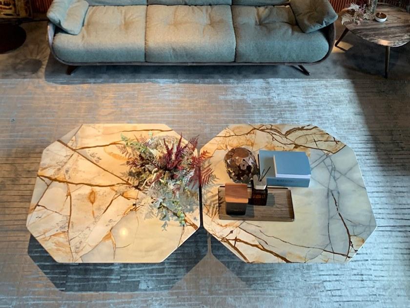 Borzalino Восьмиугольный мраморный журнальный столик sun-id-1392113 - Вид №6