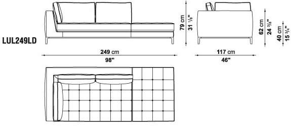 Maxalto Модульный угловой диван из ткани Lucrezia sun-id-1346409 - Вид №31