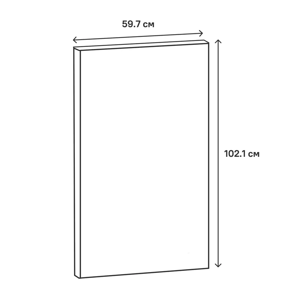 Фасад кухонного шкафа Томари 59.7x102.1см KONSENSA МДФ цвет голубой STLM-2132769 - Вид №10