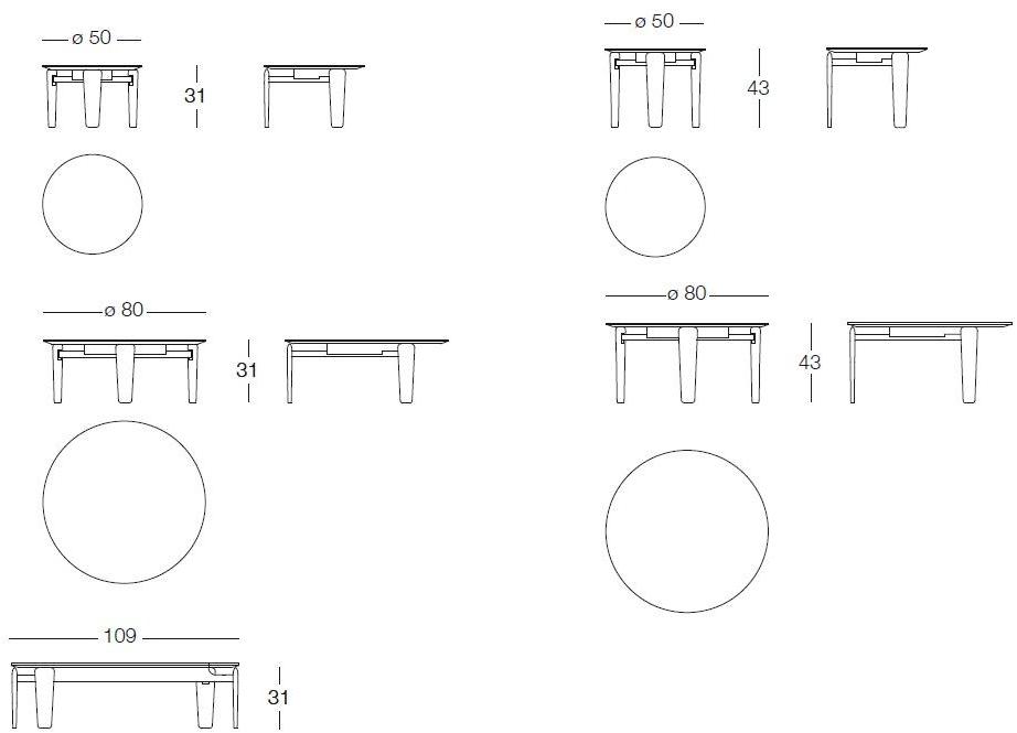 arflex Низкий круглый мраморный журнальный столик sun-id-1354801 - Вид №12