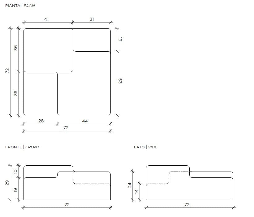 Бетонный журнальный столик Mogg MATRIX ARCH-00036535 - Вид №11