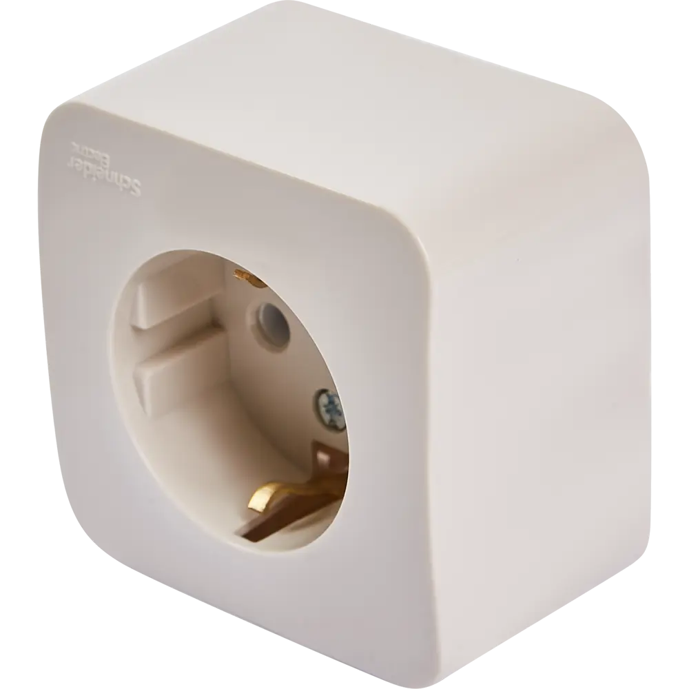 Розетка накладная Schneider Electric Blanca с заземлением цвет бежевый 86720931 STLM-2028640 SYSTEME ELECTRIC - Вид №1