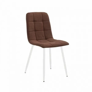 Стул мягкий со спинкой коричневый Leset "Скай" Ultra Chocolate IMPEX  00-3967263 Белый;коричневый