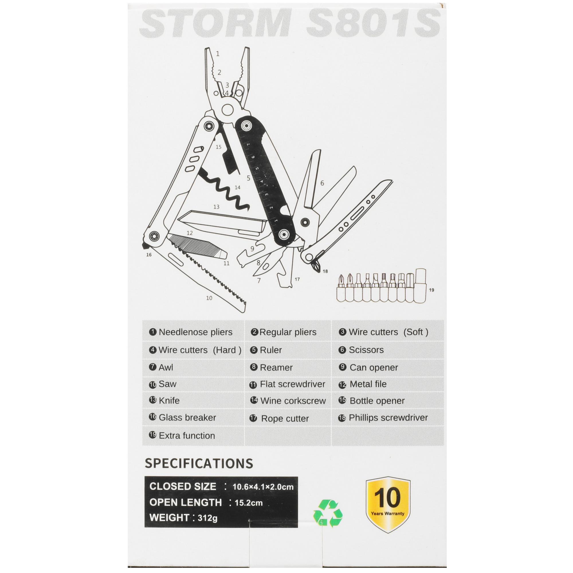 Мультитул Roxon Storm S801S 9921382 STDN-0151548 - Вид №8