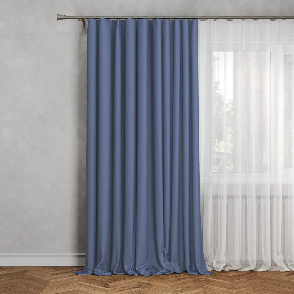 MIAMOZA Штора римская на ленте 200x310 см глубокий синий 88053775
