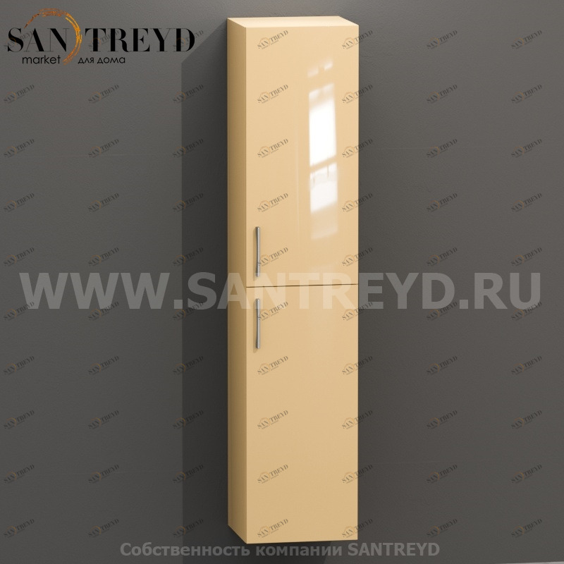 MDC014 Высокий шкаф с двумя створками 160 см бежевый Globo 4ALL Италия Ceramica Globo