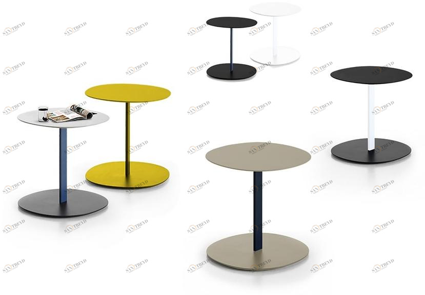 Viccarbe Низкий лакированный журнальный столик из мдф Serra Se50