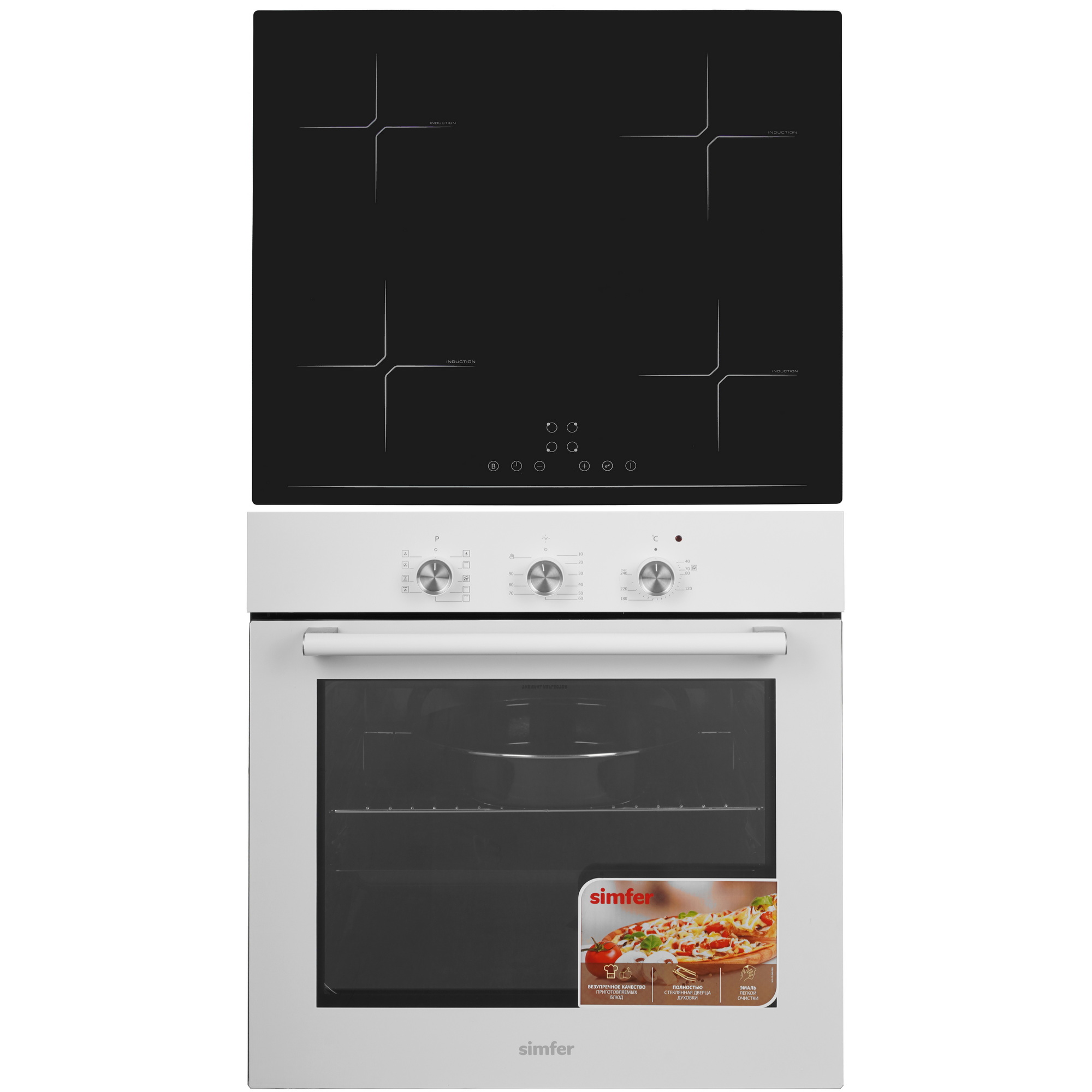 9280275 Духовой шкаф электрический Simfer B6EW19071 + Варочная поверхность индукционная Simfer H60I74S003 STDN-0026971