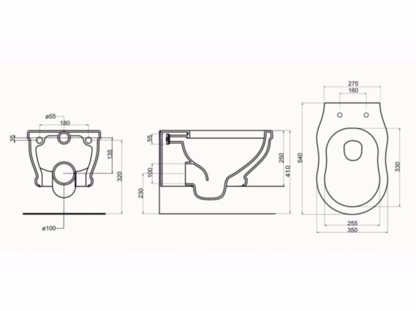 Керамический подвесной туалет GSG Ceramic Design ARCH-00136446 - Вид №2