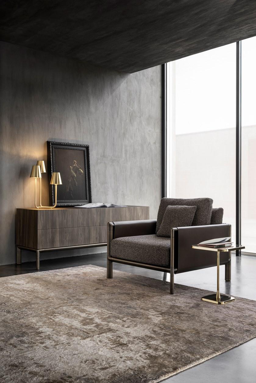 GHIDINI1961 Круглый журнальный столик из нержавеющей стали Opera sun-id-1449096 - Вид №9