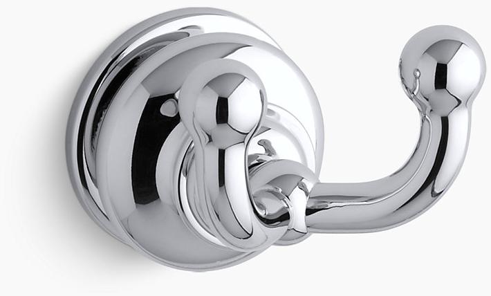 KOHLER Двойной крючок Fairfax для халатов K-12153-CP  - Вид №1