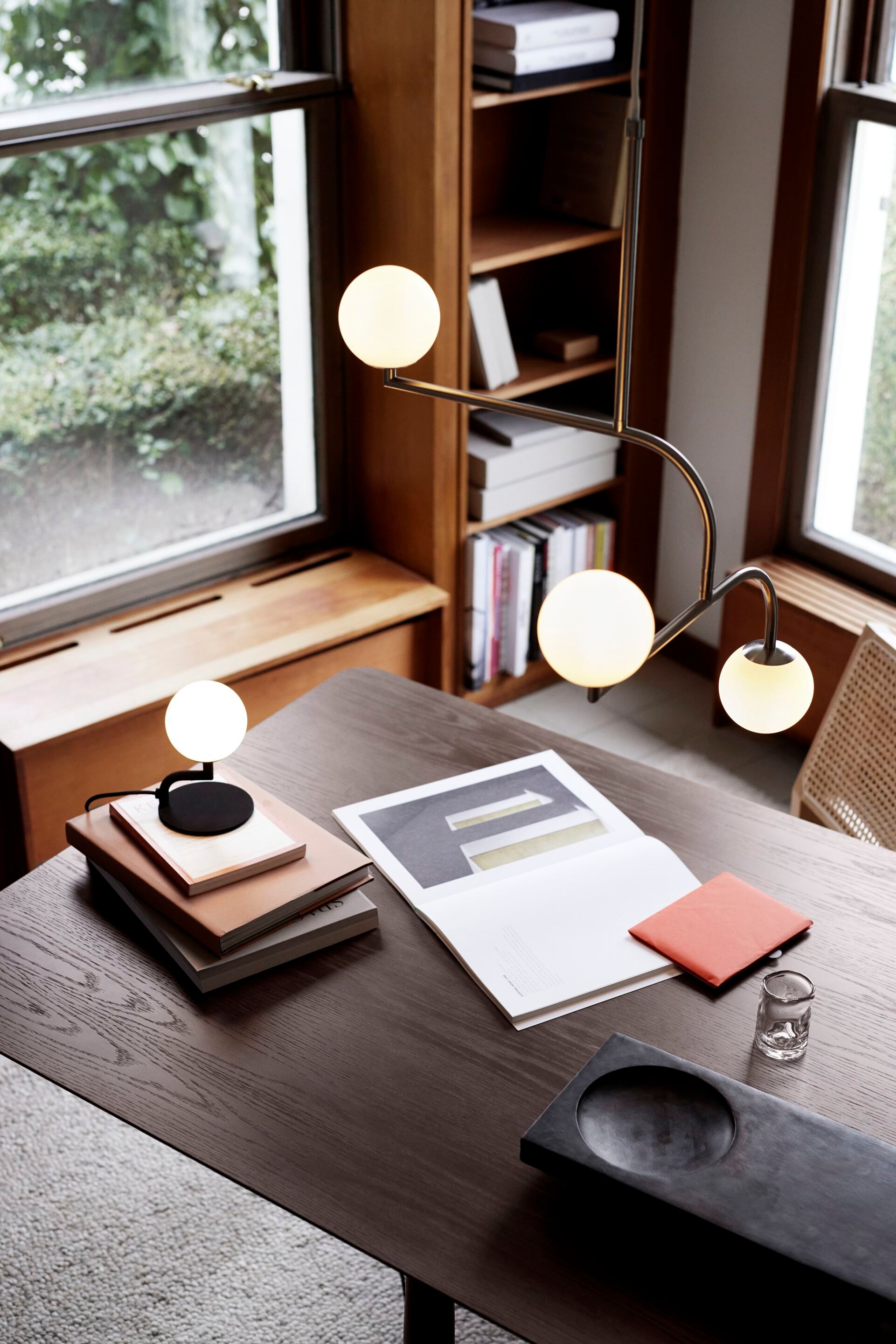 Подвесной светильник из металла и опалового стекла Pholc Mobil ARCH-00133566 - Вид №4