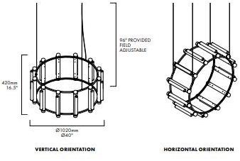ANDlight Подвесной светильник из алюминия и акрила Pipeline Pip-cha-3 - Вид №4