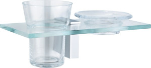 A44438 Держатель со стаканом и мыльницей VITRA Diagon