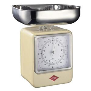 Весы с часами, кремовые