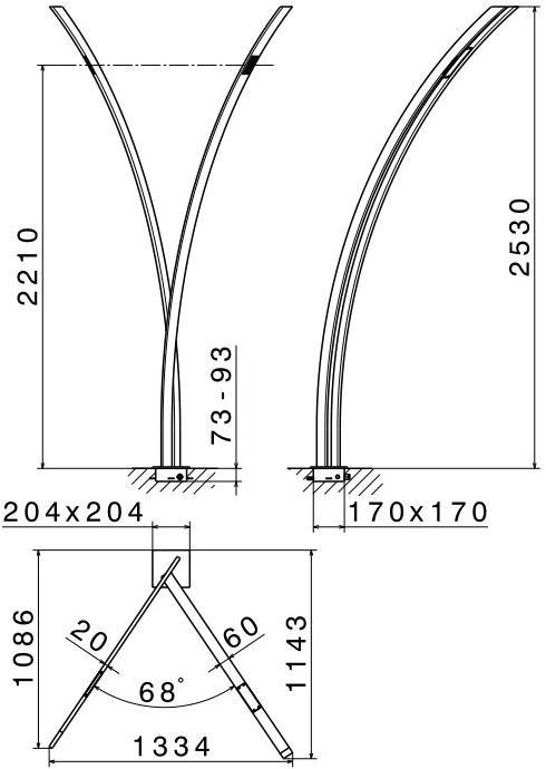 newform Летний душ из нержавеющей стали Outdoor 463 - Вид №3