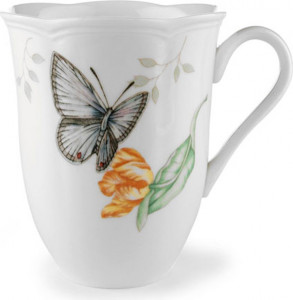 10531746 Lenox Кружка Lenox "Бабочки на лугу" 350мл Фарфор
