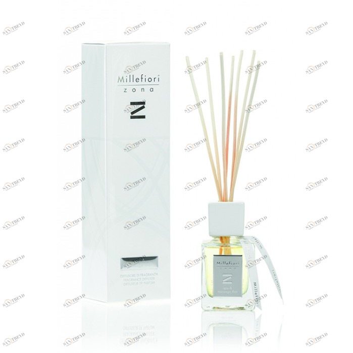 Диффузор с палочками 100мл "Спа и тайский массаж" Spa & Massage Thai MILLEFIORI MILANO ЛЕС 267502 Белый 