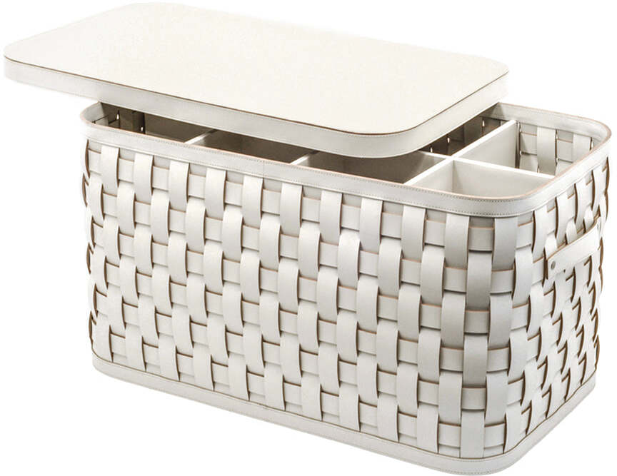 Корзина для обуви Demetra - 40X70XH40 см / регенерированная кожа_черный