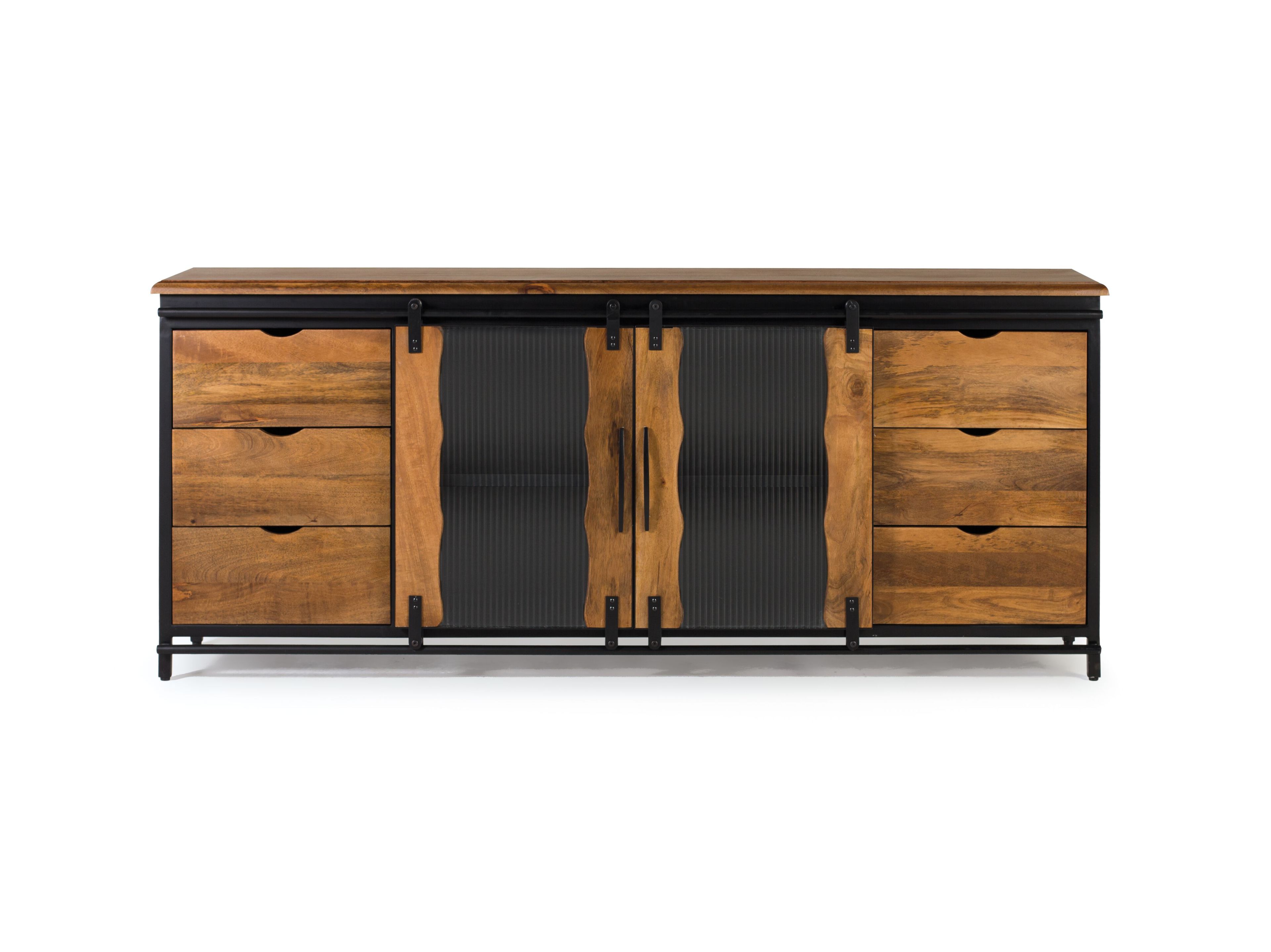 Шкаф из манго с выдвижными ящиками и дверями Giner y Colomer Занзибар ARCH-00051701