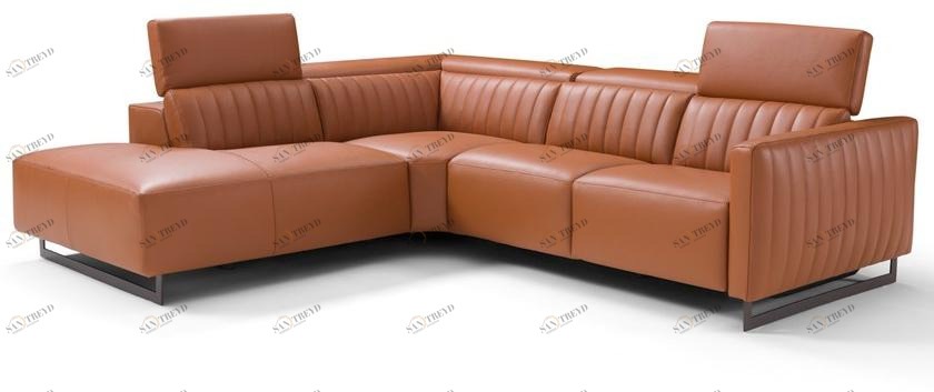 Max Divani 5-местный угловой диван в коже sun-id-1510520