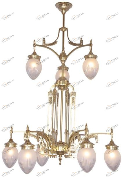 Patinas Lighting Люстра из латуни ручной работы Rome sun-id-1442525