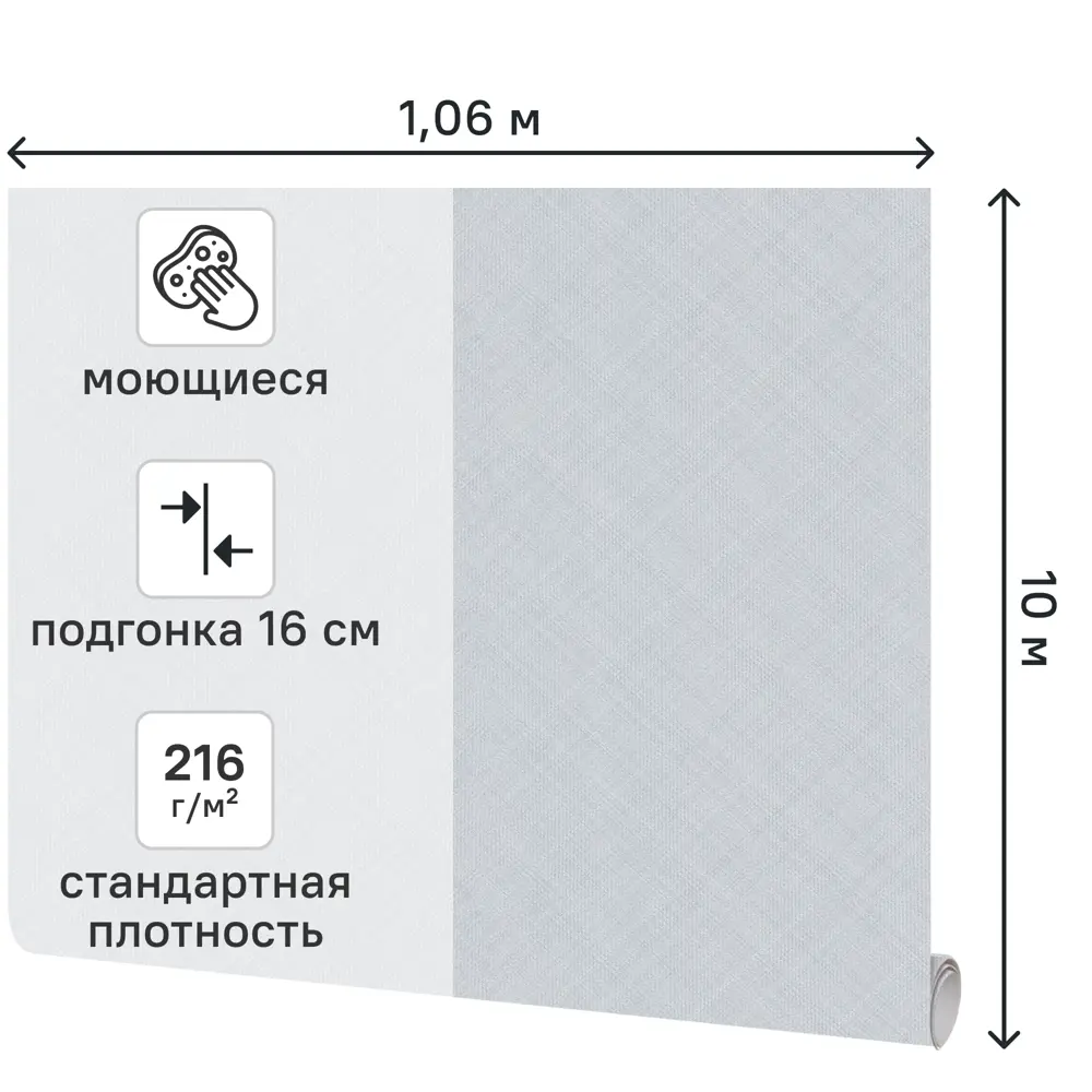 Обои флизелиновые Walldecor Exclusive Эдинбург голубые 1.06 м 75335-46 89450862 STLM-2180665 - Вид №1