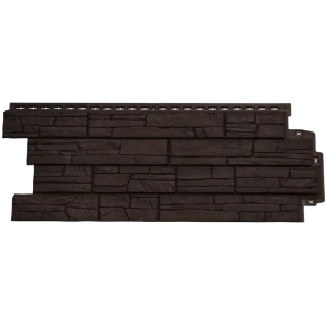Фасадная панель Grand Line Classic Сланец 1109x418 мм шоколадный 0.38 м²