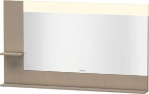 VE731407575 Vero Зеркало с полочками сбоку и внизу Лен, декор