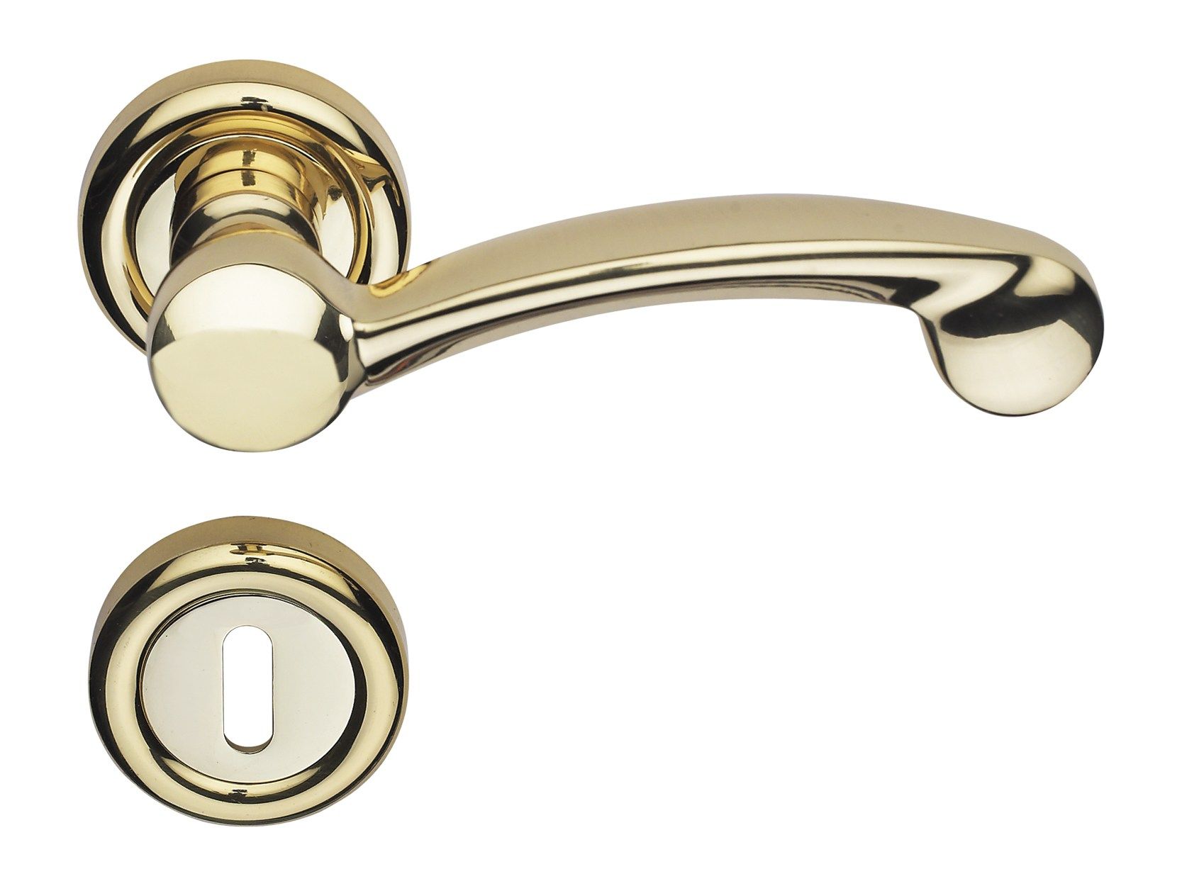 Классическая латунная ручка на розетке с насадкой LINEA CALI' Примечание ARCH-00019901 - Вид №1