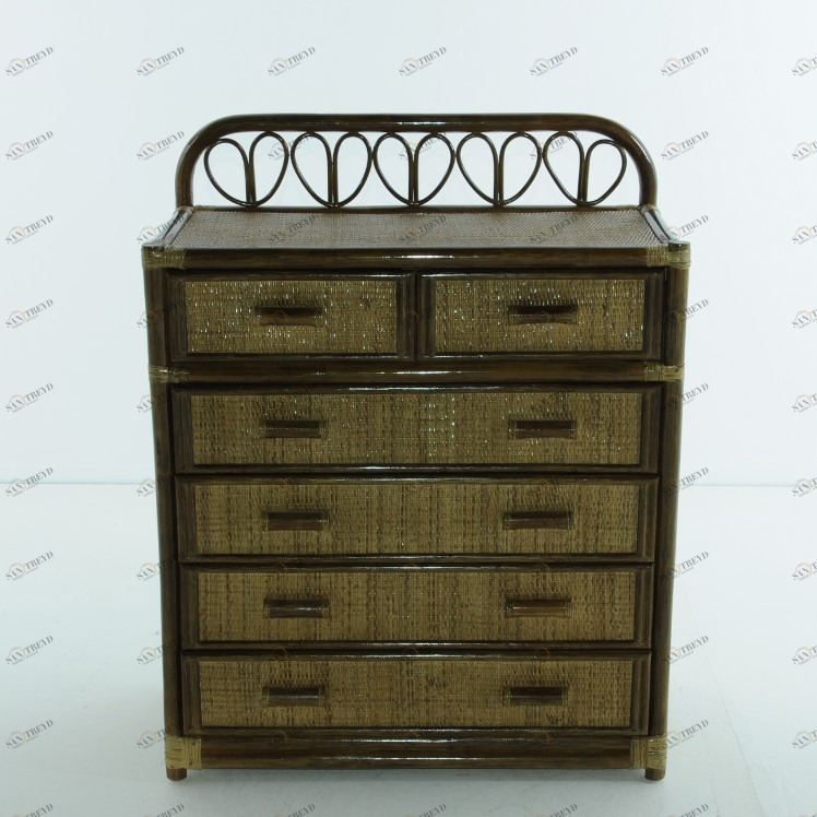 Комод из ротанга зеленый "Олива" 08/06 VINOTTI  00-3885285 Зеленый 