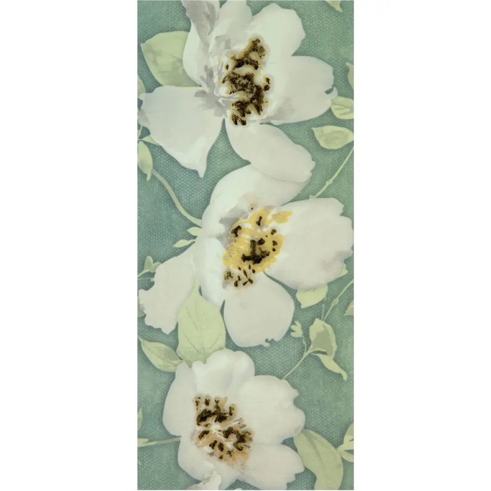 Вставка «Mint Flowers» Сорт1 20x44 см Santreyd STLM-2014604
