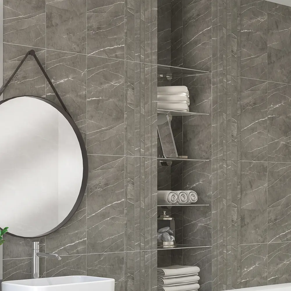 Плитка настенная Azori Hygge Mocca 31.5x63 см 1.59 м² камень цвет мокка STLM-2018645