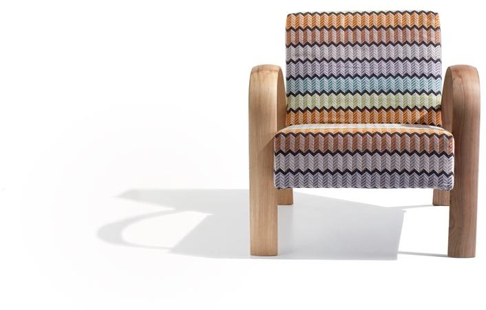 MissoniHome Кресло из ткани со съемным чехлом с подлокотниками sun-id-1476926 - Вид №1