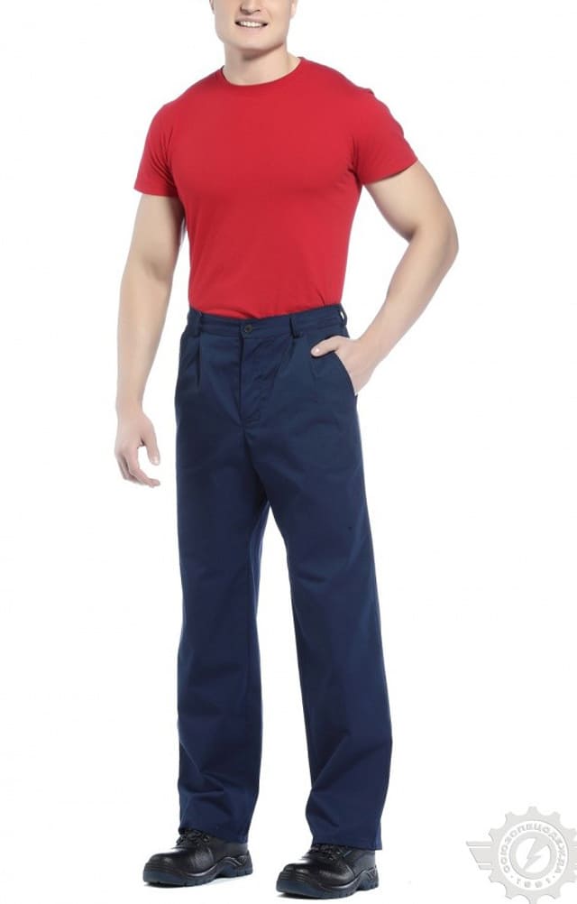 65569 Брюки "Гарант" синие  Летняя спецодежда  размер 56-58/182-188  - Вид №6