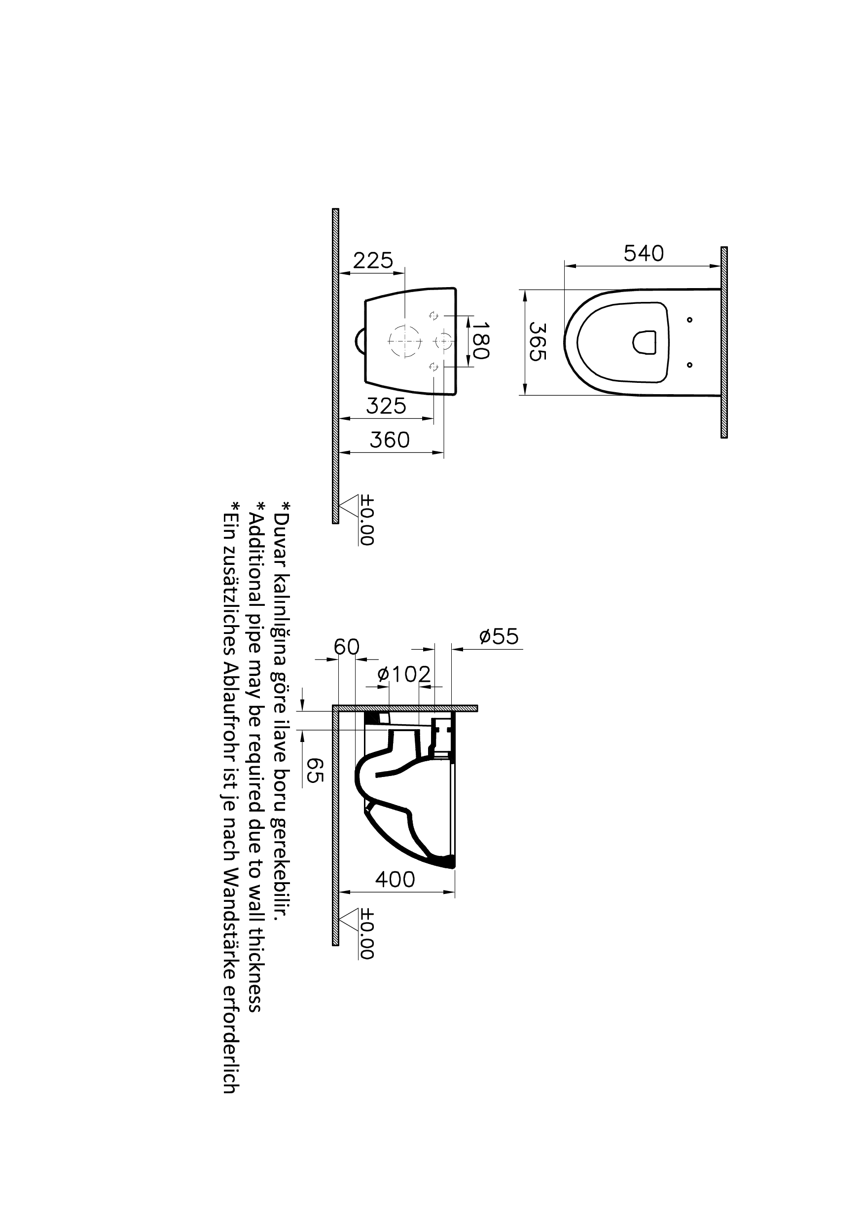 7748B050-0101 Биде Vitraglobal Sento - Вид №1