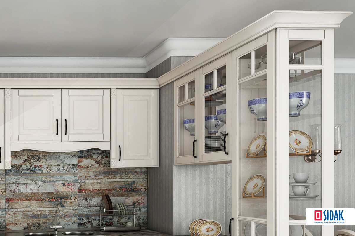 Карнизы для кухонного шкафа  «Карнизыверхние» Карниз верхний 2 SIDAK SIST3501-9212 - Вид №1