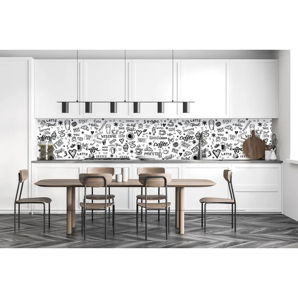 Листовая панель ПВХ Утренний кофе белый 3000x600x1 мм 1.8 м² 87765801 STLM-2042876 Santreyd  - Вид №3