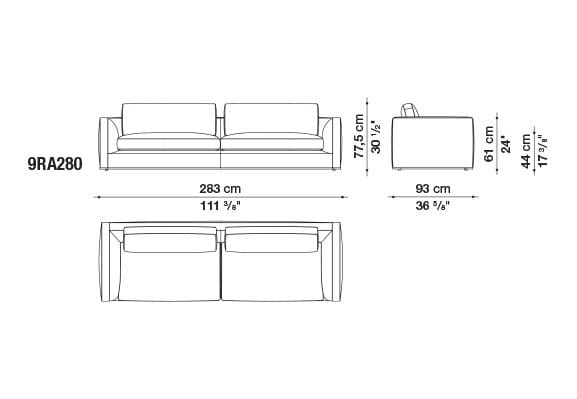 Ткань диван B&B Italia Ричард ARCH-00082196 - Вид №39