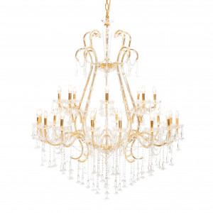 500227-D2 ABHIKA ЛАМПА ПЛАМЯ 24 H155 D140 CLEAR/GOLD