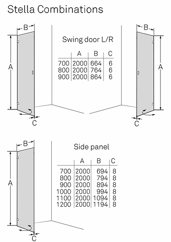 686182 Душевая дверь IFO Stella, дверь IFO Stella 900 правая - Вид №3