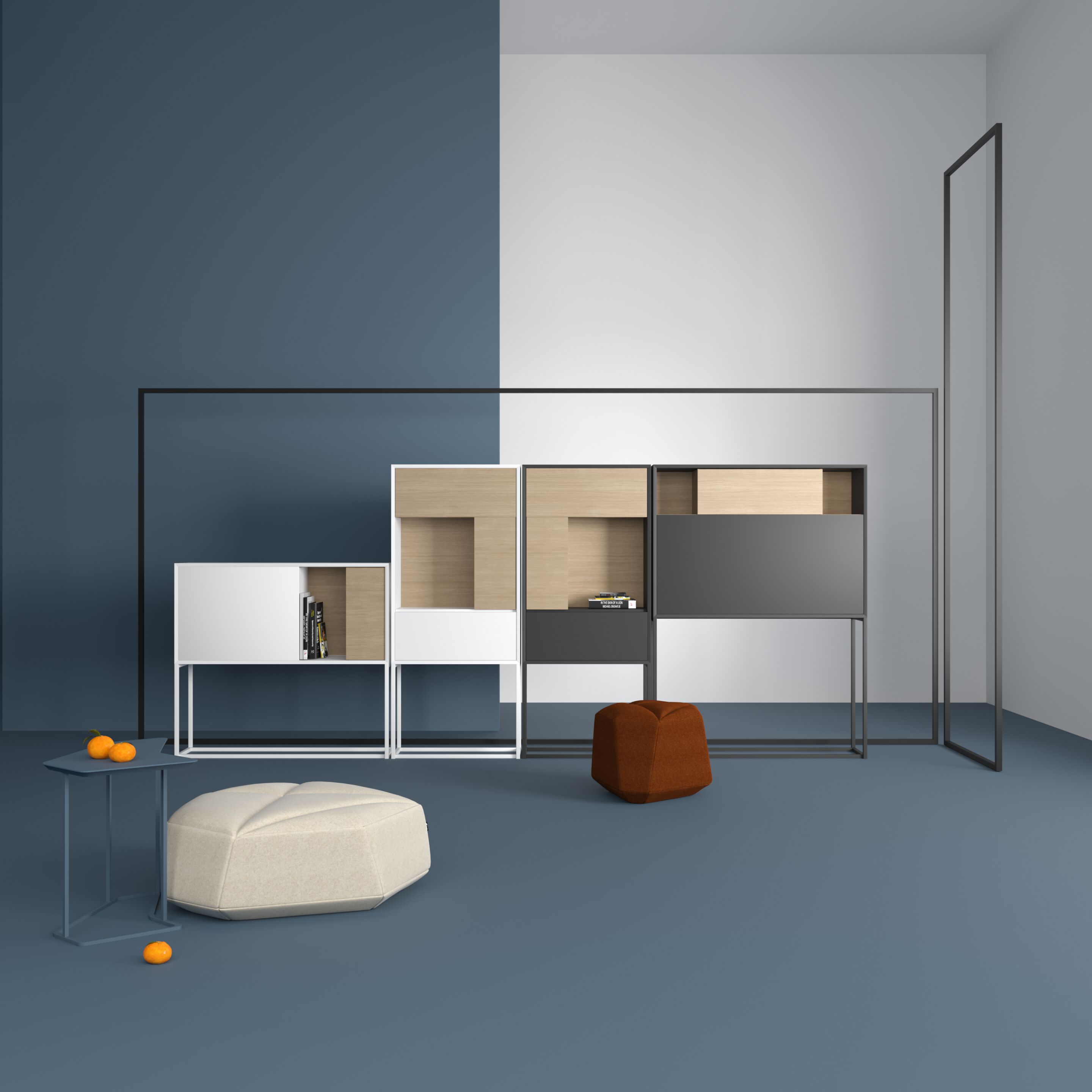 Деревянный офисный шкаф с распашными дверями FID Paris Nyte ARCH-00125391 - Вид №4