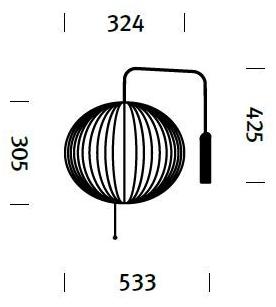 Herman Miller Полимерный настенный светильник прямого света Nelson sun-id-1424029 - Вид №1