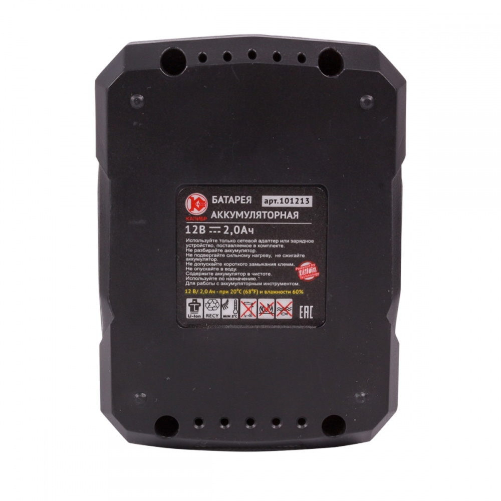 71068 Калибр Аккумуляторная батарея (арт.101213) Li-Ion, 12В, 2Ач 