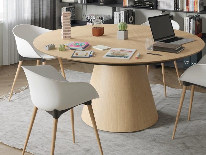 Ersa Круглый стол для переговоров из фанерованной древесины sun-id-1439405 - Вид №1