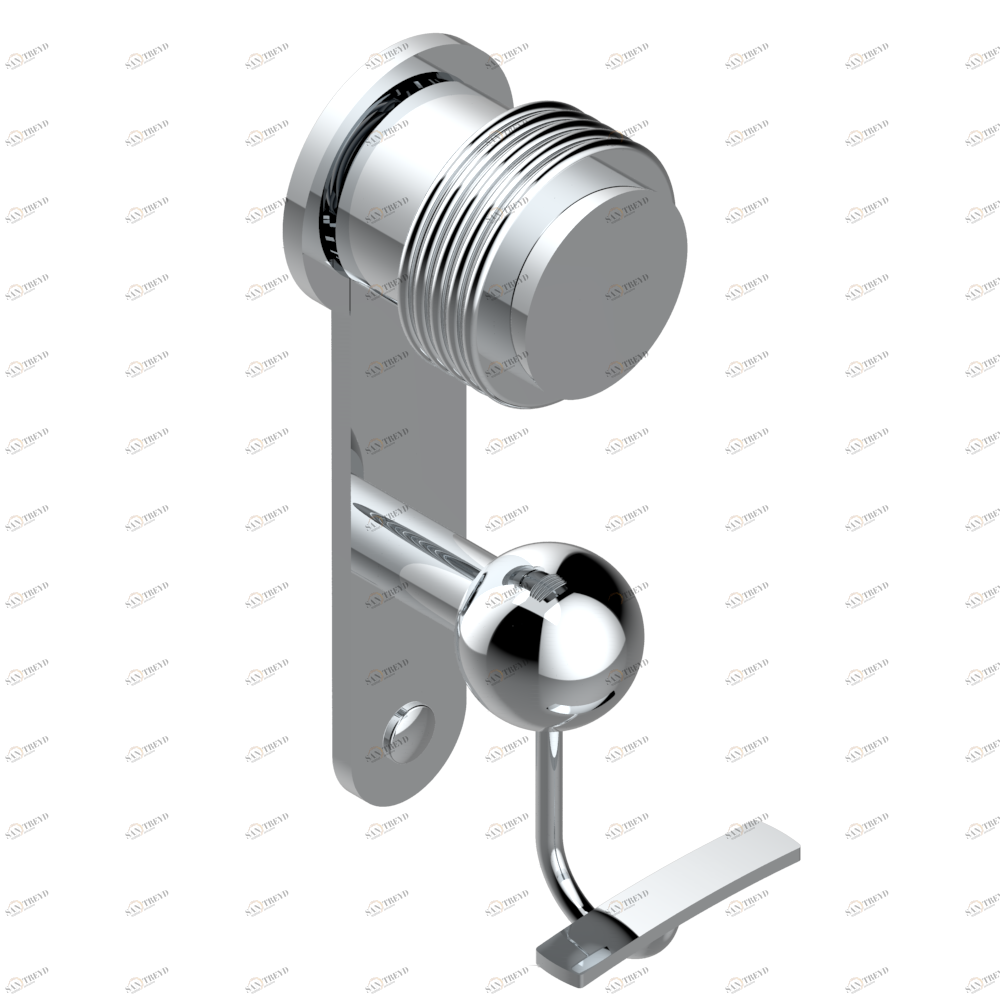 U4B-510 Крючок для халатов поперечный Thg-paris Diplomate с проточенными кольцами Хром U4B-510 CAT.A