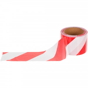 12513989 Лента оградительная 100 м цвет красно-белый