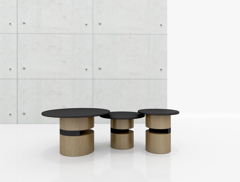 Tuna Ofis Круглый журнальный столик из фанерованной древесины sun-id-1493027 - Вид №1